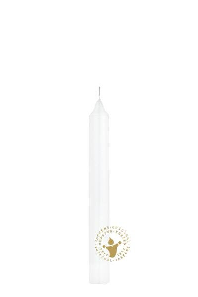 Leuchterkerzen durchgefärbt Weiß Ø 22 x 180 mm, 10 Stück