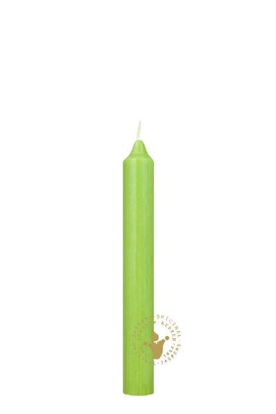 Leuchterkerzen durchgefärbt Kiwi Grün Ø 22 x 180 mm, 10 Stück