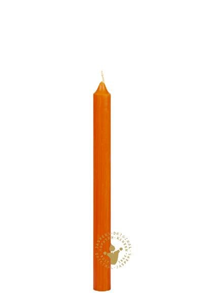 Leuchterkerzen durchgefärbt Orange Ø 22 x 250 mm, 8 Stück